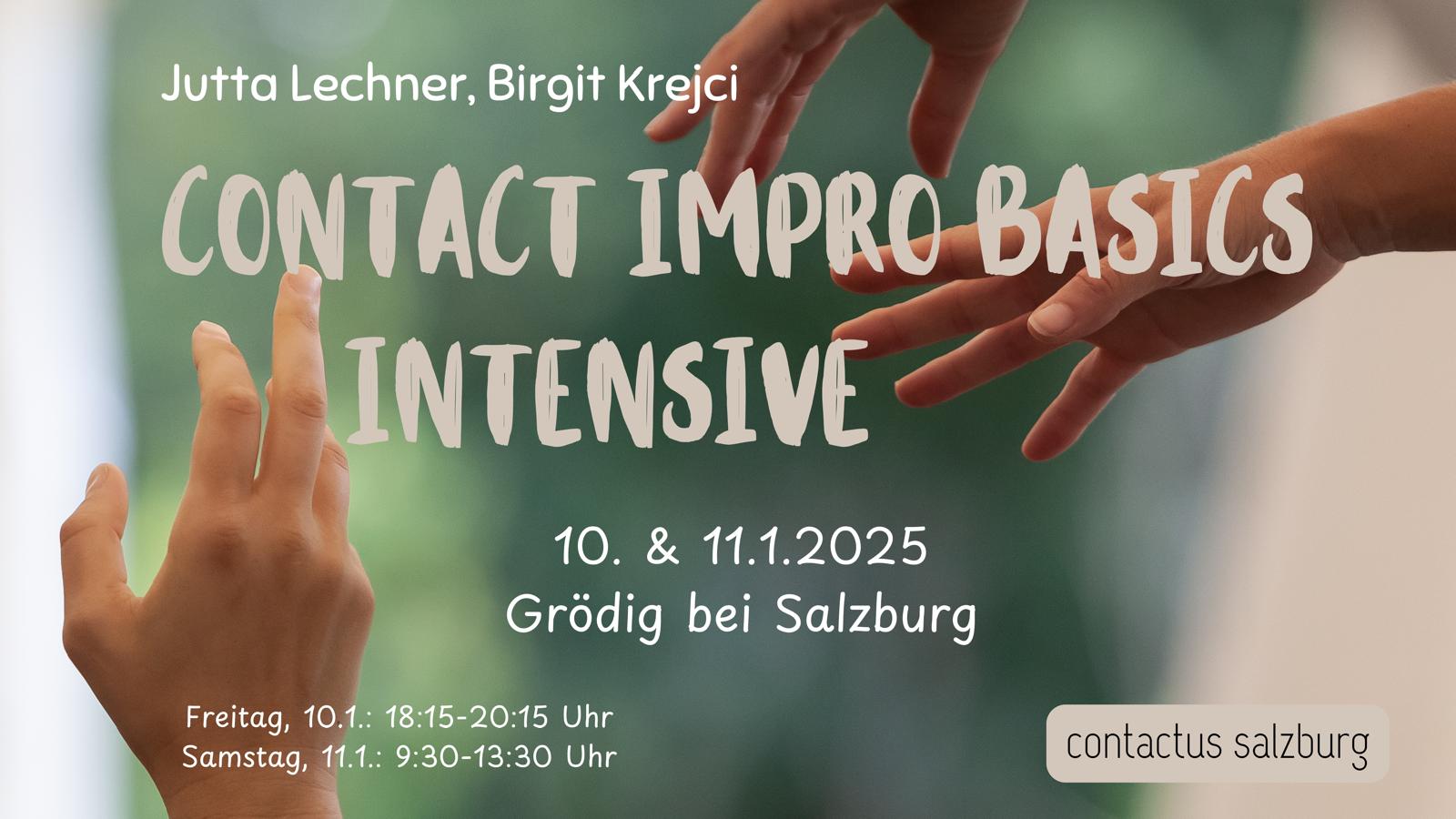 Mehr über den Artikel erfahren Anfängerkurs Contact Impro- Basics intensive